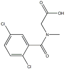 2-[(2,5-dichlorophenyl)-N-methylformamido]acetic acid Structure