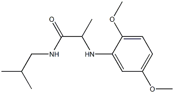 2-[(2,5-dimethoxyphenyl)amino]-N-(2-methylpropyl)propanamide Structure