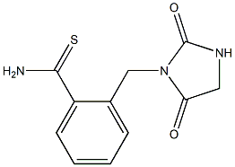 2-[(2,5-dioxoimidazolidin-1-yl)methyl]benzenecarbothioamide 구조식 이미지