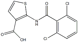 2-[(2,6-dichlorobenzene)amido]thiophene-3-carboxylic acid 구조식 이미지