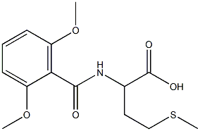 2-[(2,6-dimethoxyphenyl)formamido]-4-(methylsulfanyl)butanoic acid Structure