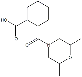 2-[(2,6-dimethylmorpholin-4-yl)carbonyl]cyclohexanecarboxylic acid 구조식 이미지