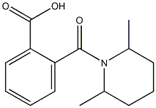 2-[(2,6-dimethylpiperidin-1-yl)carbonyl]benzoic acid 구조식 이미지