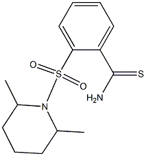 2-[(2,6-dimethylpiperidine-1-)sulfonyl]benzene-1-carbothioamide Structure