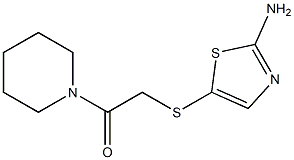 2-[(2-amino-1,3-thiazol-5-yl)sulfanyl]-1-(piperidin-1-yl)ethan-1-one Structure