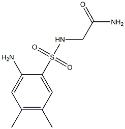 2-[(2-amino-4,5-dimethylbenzene)sulfonamido]acetamide Structure
