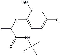 2-[(2-amino-4-chlorophenyl)sulfanyl]-N-tert-butylpropanamide Structure