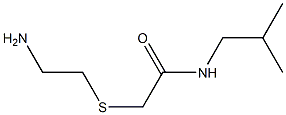 2-[(2-aminoethyl)thio]-N-isobutylacetamide 구조식 이미지