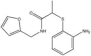 2-[(2-aminophenyl)sulfanyl]-N-(furan-2-ylmethyl)propanamide 구조식 이미지