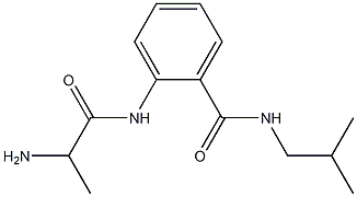 2-[(2-aminopropanoyl)amino]-N-isobutylbenzamide 구조식 이미지