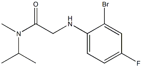 2-[(2-bromo-4-fluorophenyl)amino]-N-methyl-N-(propan-2-yl)acetamide Structure