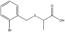 2-[(2-bromobenzyl)thio]propanoic acid Structure