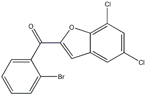 2-[(2-bromophenyl)carbonyl]-5,7-dichloro-1-benzofuran Structure