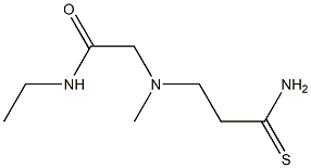 2-[(2-carbamothioylethyl)(methyl)amino]-N-ethylacetamide 구조식 이미지