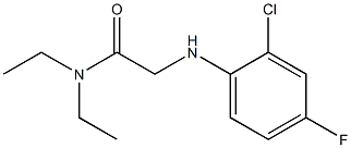 2-[(2-chloro-4-fluorophenyl)amino]-N,N-diethylacetamide Structure