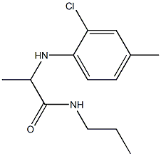 2-[(2-chloro-4-methylphenyl)amino]-N-propylpropanamide Structure