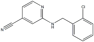 2-[(2-chlorobenzyl)amino]isonicotinonitrile Structure