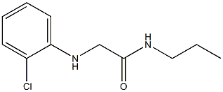 2-[(2-chlorophenyl)amino]-N-propylacetamide Structure