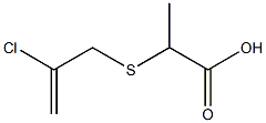 2-[(2-chloroprop-2-enyl)thio]propanoic acid Structure