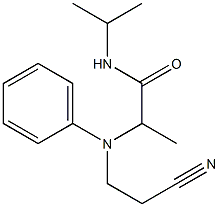 2-[(2-cyanoethyl)(phenyl)amino]-N-(propan-2-yl)propanamide Structure