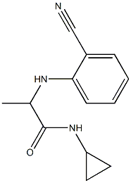 2-[(2-cyanophenyl)amino]-N-cyclopropylpropanamide Structure