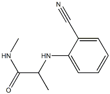 2-[(2-cyanophenyl)amino]-N-methylpropanamide 구조식 이미지