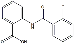 2-[(2-fluorobenzoyl)amino]benzoic acid Structure