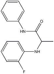 2-[(2-fluorophenyl)amino]-N-phenylpropanamide Structure