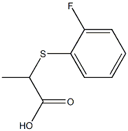 2-[(2-fluorophenyl)thio]propanoic acid 구조식 이미지