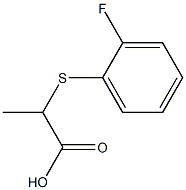 2-[(2-fluorophenyl)thio]propanoic acid Structure