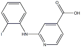 2-[(2-iodophenyl)amino]pyridine-4-carboxylic acid 구조식 이미지