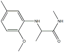2-[(2-methoxy-5-methylphenyl)amino]-N-methylpropanamide Structure