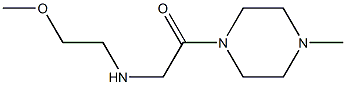 2-[(2-methoxyethyl)amino]-1-(4-methylpiperazin-1-yl)ethan-1-one 구조식 이미지