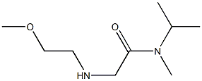 2-[(2-methoxyethyl)amino]-N-methyl-N-(propan-2-yl)acetamide 구조식 이미지