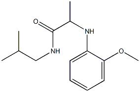 2-[(2-methoxyphenyl)amino]-N-(2-methylpropyl)propanamide Structure