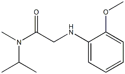 2-[(2-methoxyphenyl)amino]-N-methyl-N-(propan-2-yl)acetamide Structure