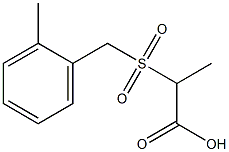 2-[(2-methylbenzyl)sulfonyl]propanoic acid Structure