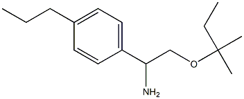 2-[(2-methylbutan-2-yl)oxy]-1-(4-propylphenyl)ethan-1-amine 구조식 이미지