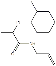 2-[(2-methylcyclohexyl)amino]-N-(prop-2-en-1-yl)propanamide Structure