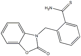 2-[(2-oxo-1,3-benzoxazol-3(2H)-yl)methyl]benzenecarbothioamide 구조식 이미지