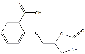 2-[(2-oxo-1,3-oxazolidin-5-yl)methoxy]benzoic acid 구조식 이미지