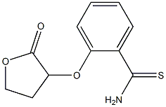 2-[(2-oxooxolan-3-yl)oxy]benzene-1-carbothioamide 구조식 이미지