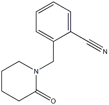 2-[(2-oxopiperidin-1-yl)methyl]benzonitrile 구조식 이미지