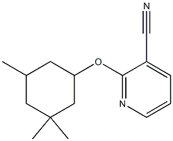 2-[(3,3,5-trimethylcyclohexyl)oxy]pyridine-3-carbonitrile Structure