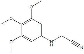 2-[(3,4,5-trimethoxyphenyl)amino]acetonitrile Structure