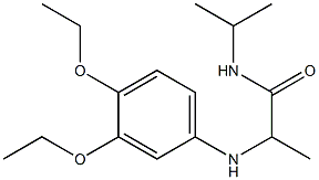 2-[(3,4-diethoxyphenyl)amino]-N-(propan-2-yl)propanamide 구조식 이미지