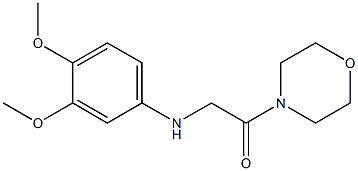 2-[(3,4-dimethoxyphenyl)amino]-1-(morpholin-4-yl)ethan-1-one 구조식 이미지