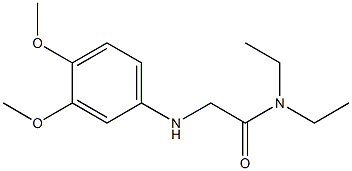 2-[(3,4-dimethoxyphenyl)amino]-N,N-diethylacetamide Structure