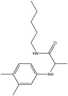 2-[(3,4-dimethylphenyl)amino]-N-pentylpropanamide Structure