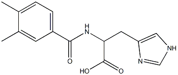 2-[(3,4-dimethylphenyl)formamido]-3-(1H-imidazol-4-yl)propanoic acid 구조식 이미지